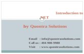 .NET Introduction by QuontraSolutions