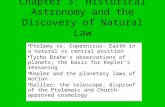 Chapter 3:  Historical Astronomy  and the Discovery of Natural Law