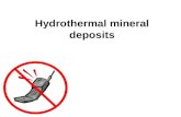 Hydrothermal mineral deposits