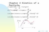 Chapter 4 Kinetics of a Particle
