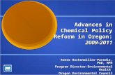 Advances in Chemical Policy Reform in Oregon:  2009-2011