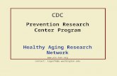 CDC Prevention Research Center Program Healthy Aging Research Network prc-han