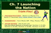 Ch. 7 Launching  the Nation