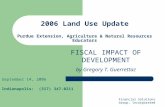 2006 Land Use Update Purdue Extension, Agriculture & Natural Resources Educators