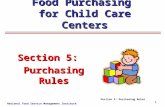 Section 5:   Purchasing Rules