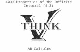 4033-Properties  of the Definite Integral (5.3)