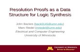 Resolution Proofs as a Data Structure for Logic Synthesis