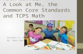Math Coffee: A Look at Me, the Common Core Standards and TCPS Math