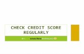 Check Credit Score Regularly