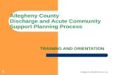 Allegheny County  Discharge and Acute Community Support Planning Process