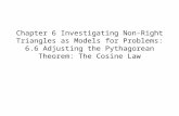 6.6 Adjusting the Pythagorean Theorem: The Cosine Law
