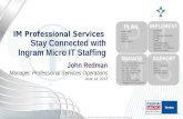 IM  Professional Services Stay Connected with Ingram Micro IT Staffing
