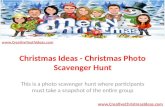 Christmas Ideas - Christmas Photo Scavenger Hunt