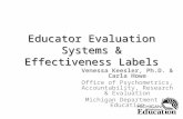 Educator Evaluation Systems & Effectiveness Labels