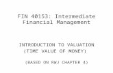 FIN 40153: Intermediate Financial Management