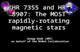 HR 7355 and HR 5907: The MOST rapidly-rotating magnetic stars