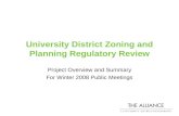 University District Zoning and Planning Regulatory Review