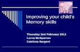 Improving your child’s Memory skills