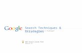 Search Techniques & Strategies