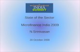 State of the Sector  Microfinance India 2009