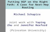 Putting BGP on the Right Path: A Case for Next-Hop Routing