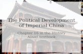 The Political Development of Imperial China