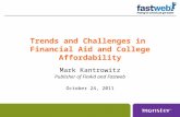 Trends and Challenges in  Financial Aid and College Affordability