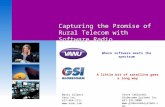 Capturing the Promise of Rural Telecom with Software Radio