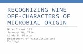 Recognizing Wine Off-Characters of Microbial Origin