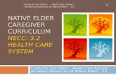 Native elder caregiver  curriculum NECC: 3.2 Health care system