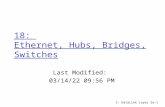 18:  Ethernet, Hubs, Bridges, Switches