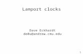 Lamport clocks