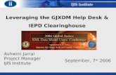 Leveraging the GJXDM Help Desk &  IEPD Clearinghouse
