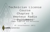 Technician License Course Chapter 5 Amateur Radio Equipment