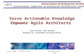 Serve Actionable Knowledge Empower Agile Architects