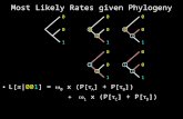 Most Likely Rates given Phylogeny