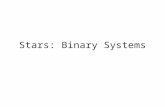 Stars: Binary Systems