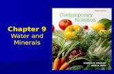 Chapter 9 Water and Minerals