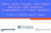 Audit Firm Tenure, Non-Audit Services and Internal Assessments of Audit Quality