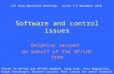 Software and control issues