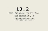 13.2 Chi-Square Test for Homogeneity & Independence