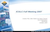 ICOLC Fall Meeting 2007