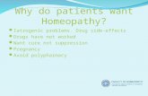 Why  do patients want Homeopathy?