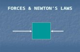 FORCES & NEWTON’S LAWS