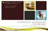 Psychosocial interventions for ATS use