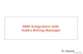 SMS Integration with  hotEx Billing Manager