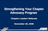 Strengthening Your Chapter Advocacy Program