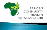 AFRICAN  COMMUNITY  HEALTH  INITIATIVE (ACHI)
