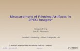 Measurement of Ringing Artifacts in JPEG Images*