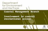 Coast Protection Board and  Coastal Management Branch Involvement in coastal recreational access